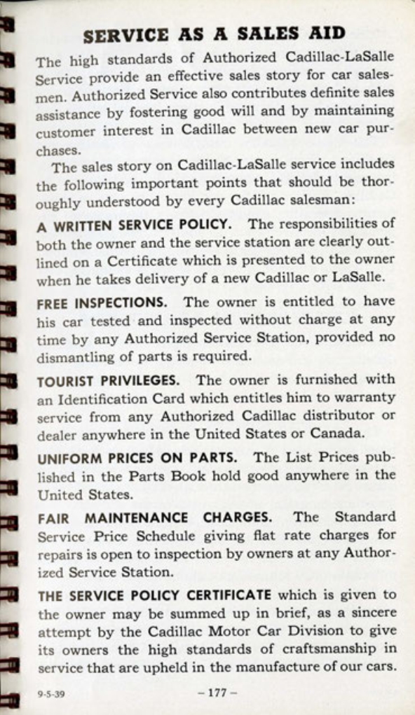 1940 Cadillac LaSalle Data Book Page 123